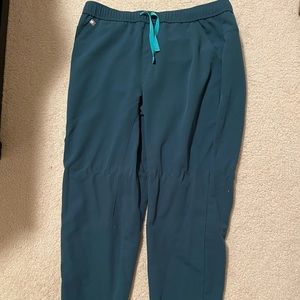 Figs Carribean blue jogger scub pants, great condition